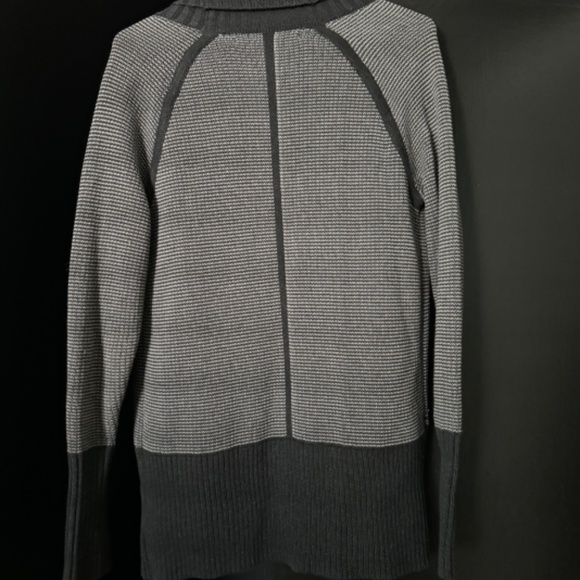 Max Studio Dark Gray & White Oversized Cardigan - Picture 3 of 3